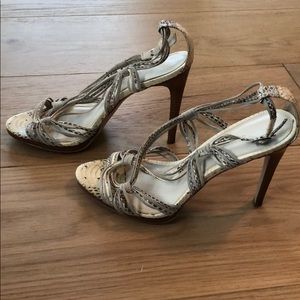 Calvin Klein Persia Snakeskin Sandals
